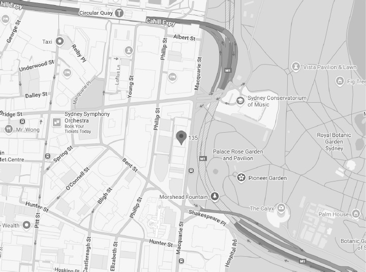 Map showing Dr I Ferne Tan clinic location in Sydney CBD